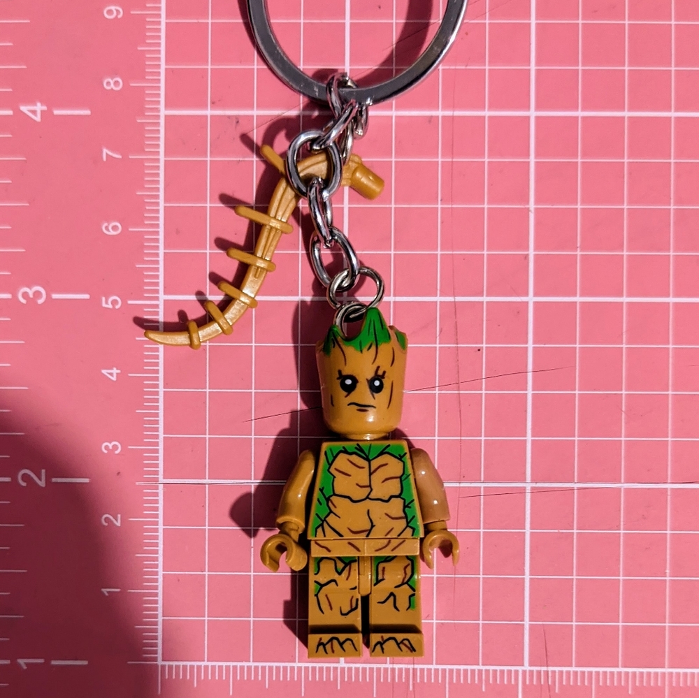 Groot Lego Keychain